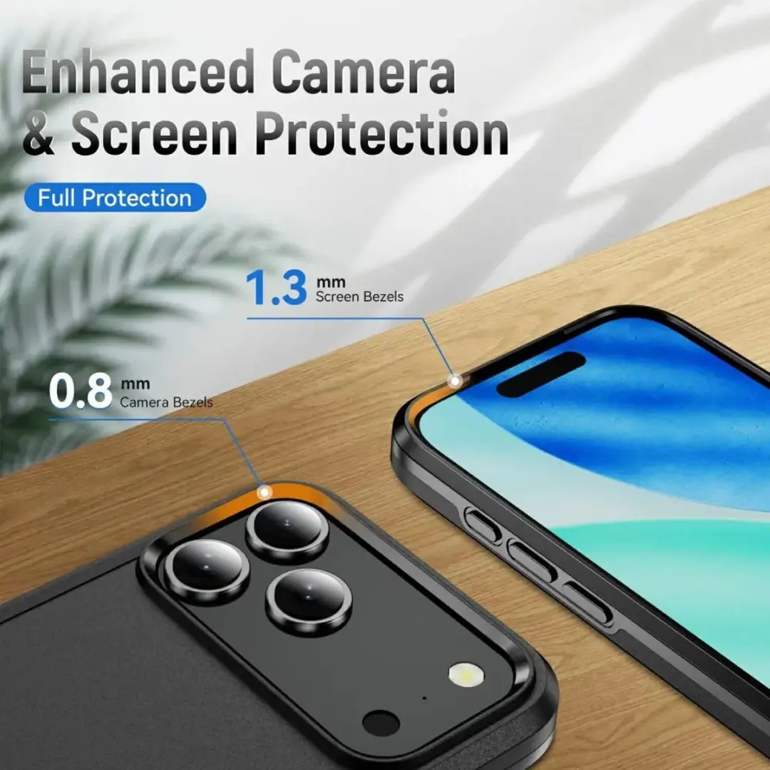 Selected Back Cover iPhone 17 Pro Max Rugged Hoesje - Zwart