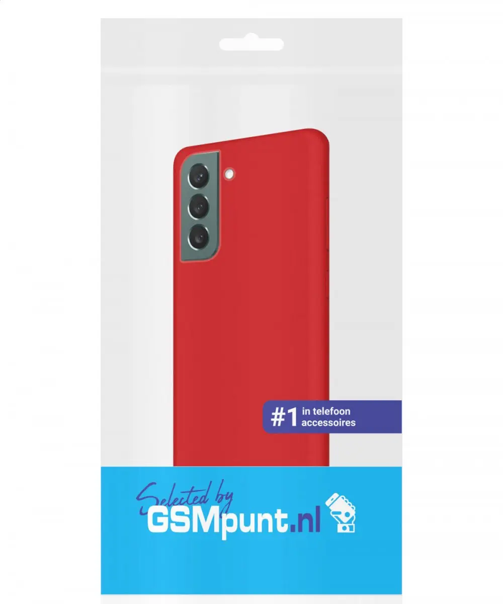 Selected Siliconen Hoesje Samsung Galaxy S22 Plus - Rood