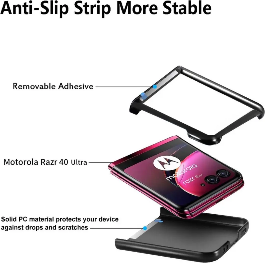 Selected Carbon Fiber Hoesje Motorola Razr 40 Ultra - Zwart