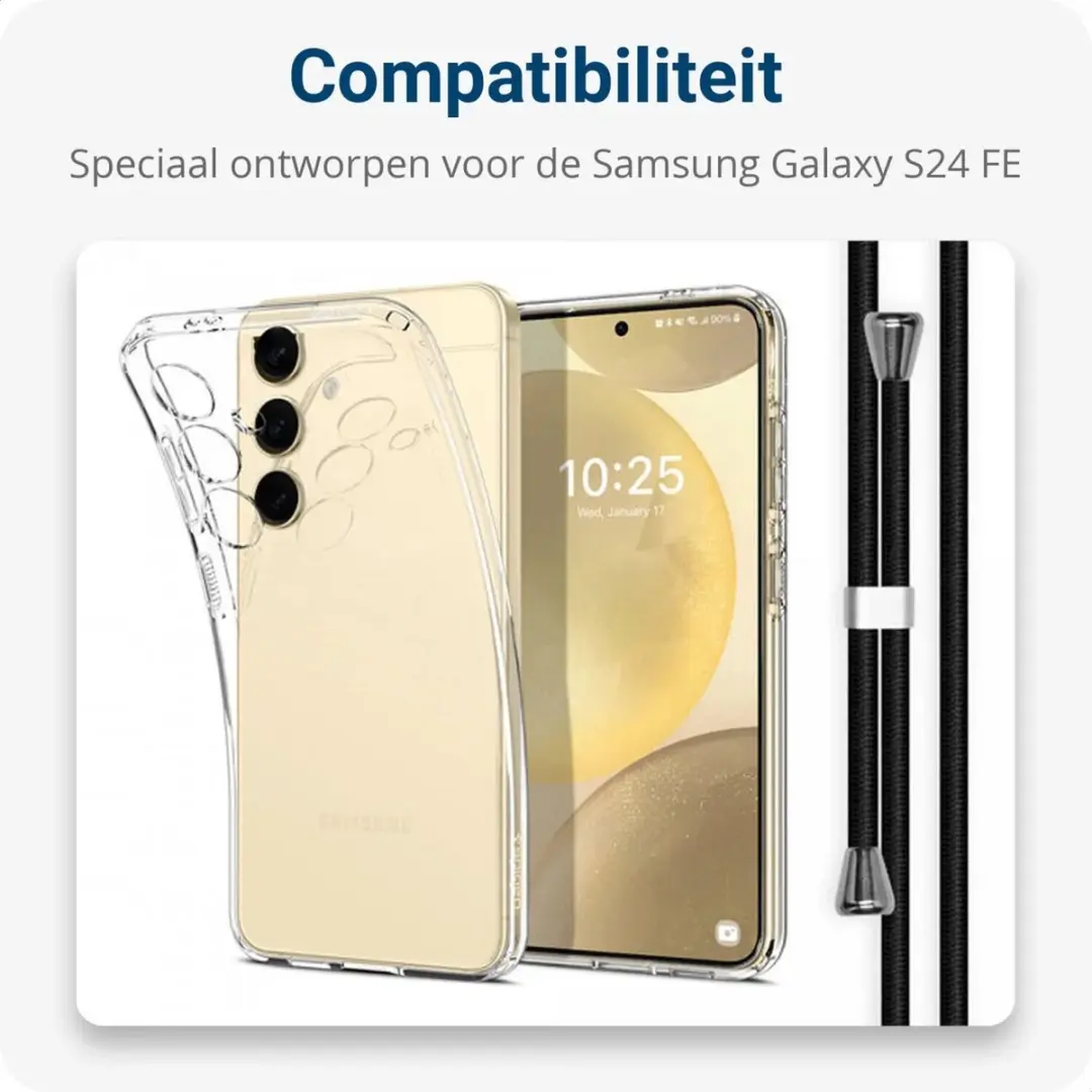 Selected Schokbestendig Hoesje Samsung Galaxy S24 FE - Transparant