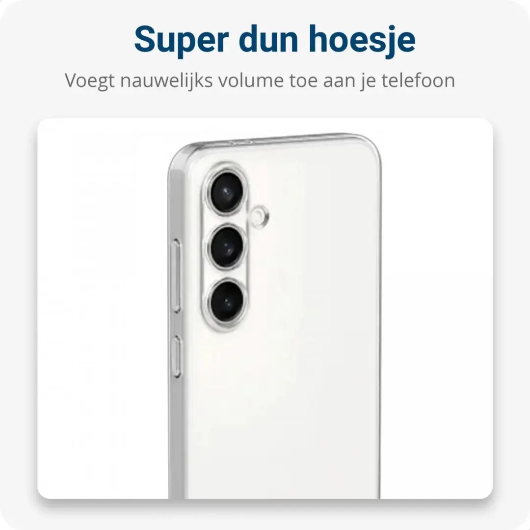 Selected Schokbestendig Hoesje Samsung Galaxy S24 FE - Transparant