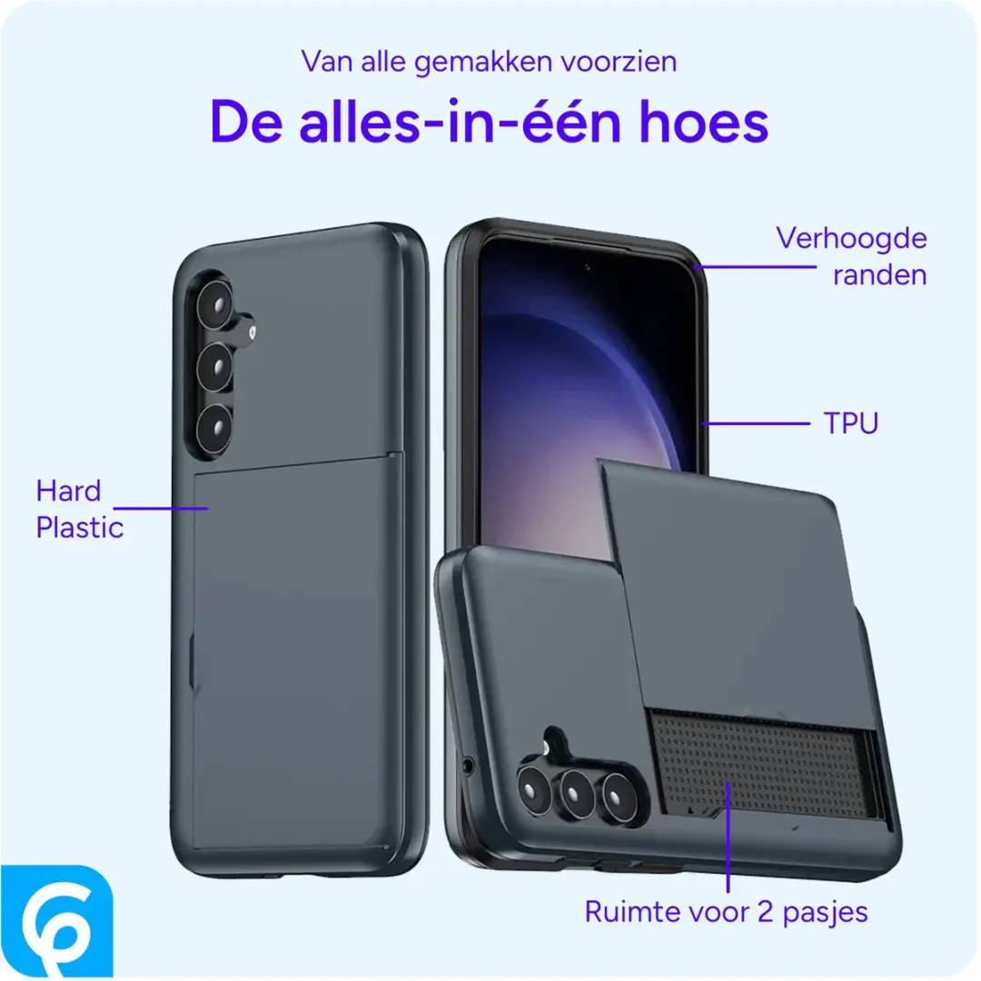 Selected Hoesje Samsung Galaxy S26 - Kaarthouder 2 Pasjes Blauw