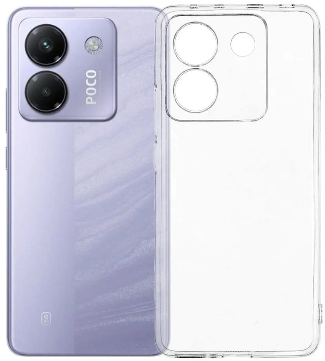 Selected Transparant TPU Hoesje Xiaomi Poco M7 Pro