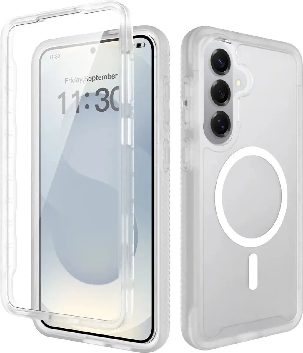 Selected by GSMpunt Samsung Galaxy S26 Plus Hoesje - Ingebouwde Screenprotector - Matte Transparant