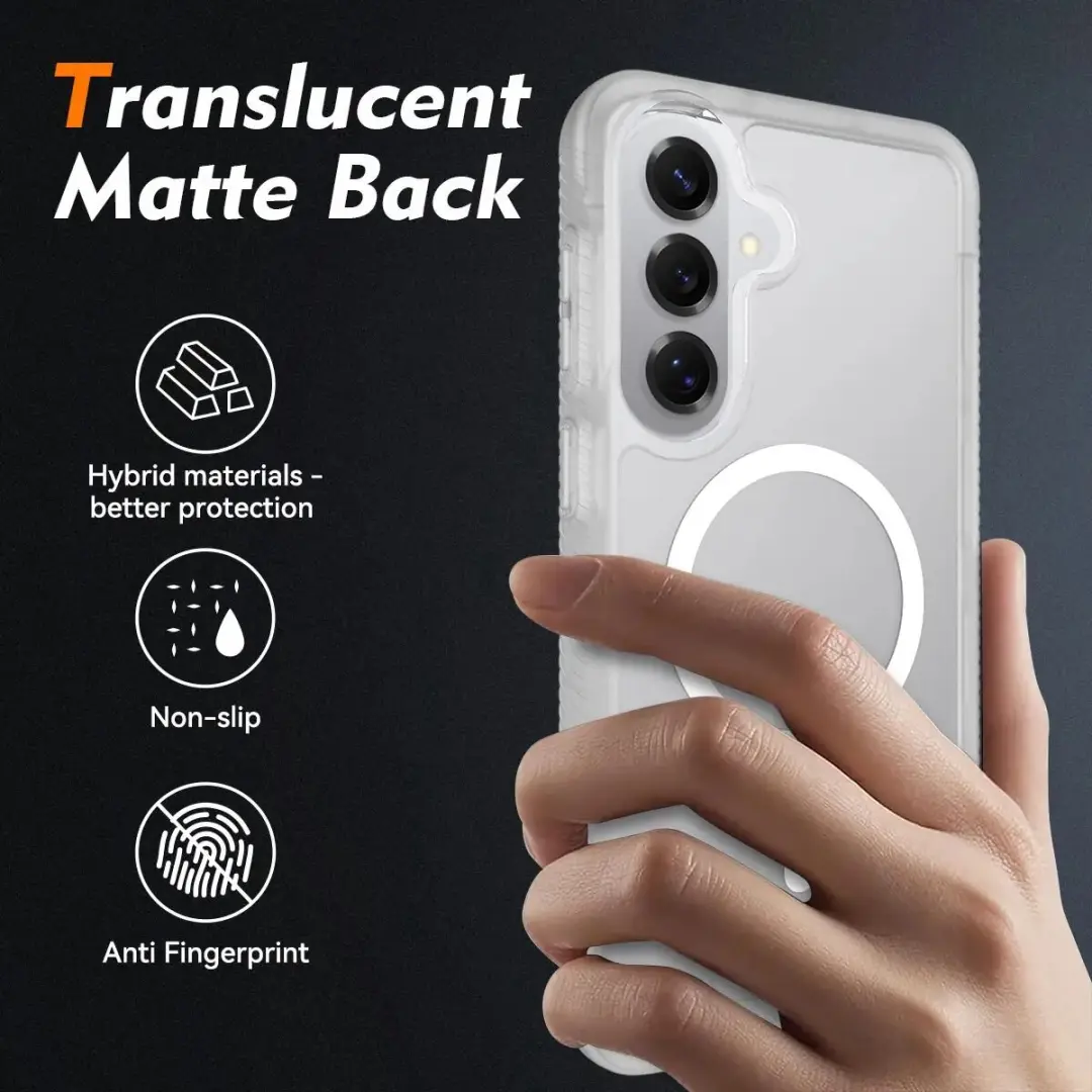 Selected by GSMpunt Samsung Galaxy S26 Plus Hoesje - Ingebouwde Screenprotector - Matte Transparant - afbeelding 6 van 6