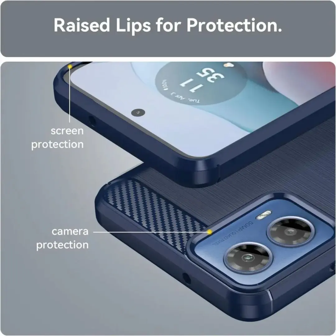 Selected TPU Hoesje Motorola Moto G24 Power - Blauw