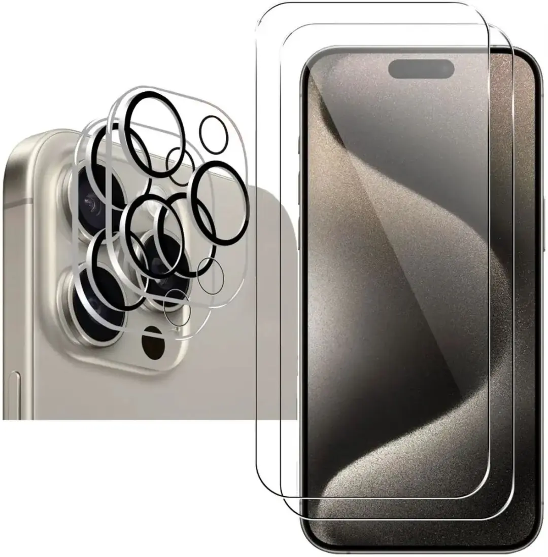 Selected by GSMpunt Apple iPhone 15 Pro Glasbeschermers - 4 Stuks