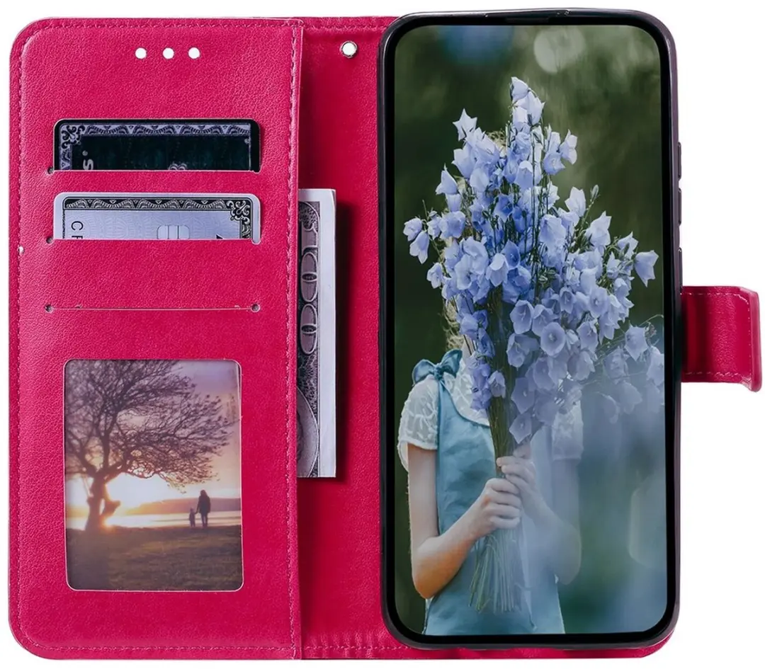 Selected Mandala Book Case Samsung Galaxy A26 - Hoesje Roze - 3 Pasjes - afbeelding 6 van 6