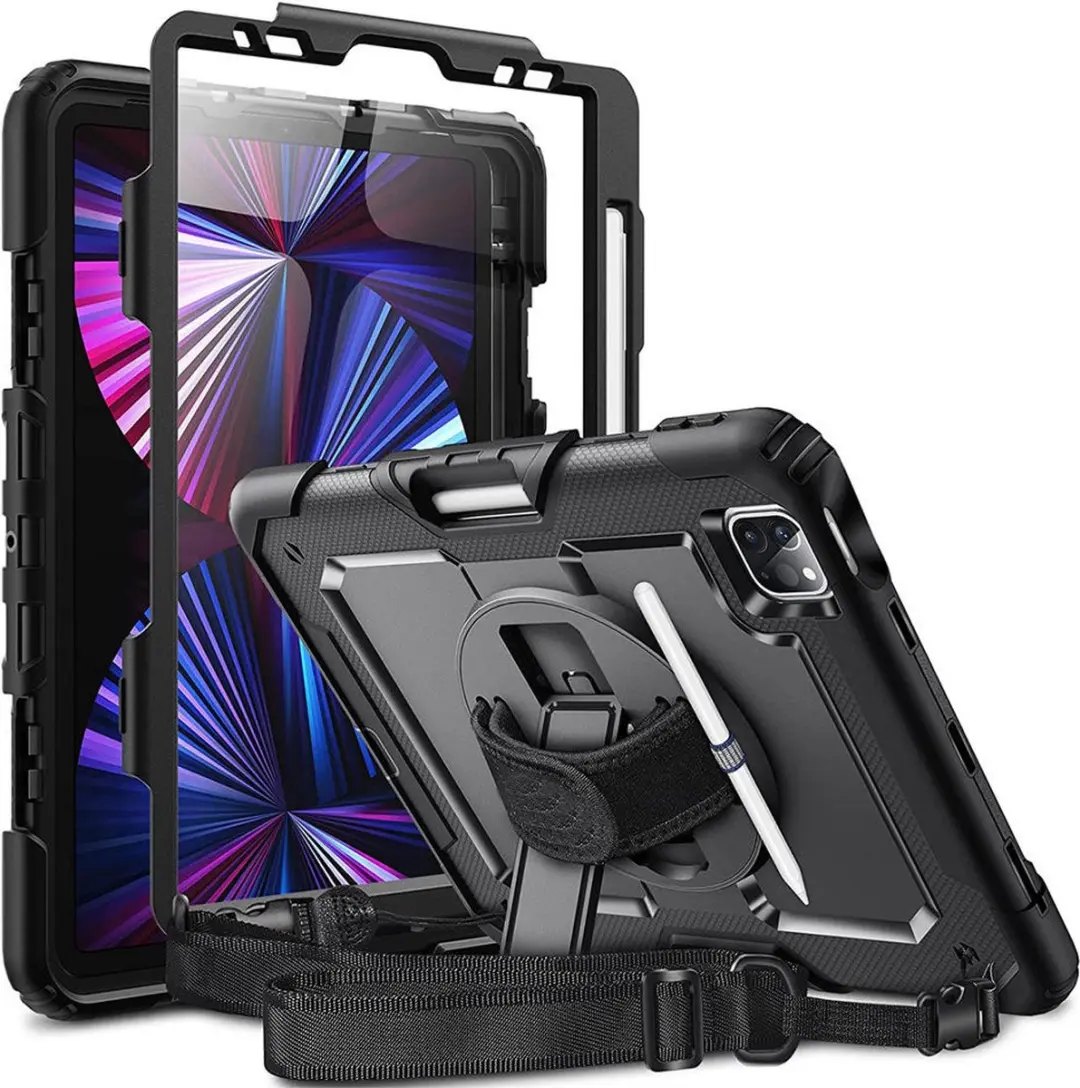 Selected Hoes met Screenprotector iPad Pro 11 - Zwart