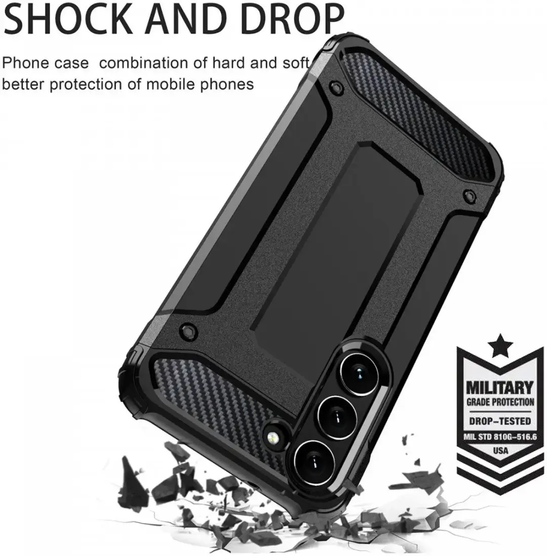 Selected Hoesje Samsung Galaxy A25 Hybride Back Cover - Zwart