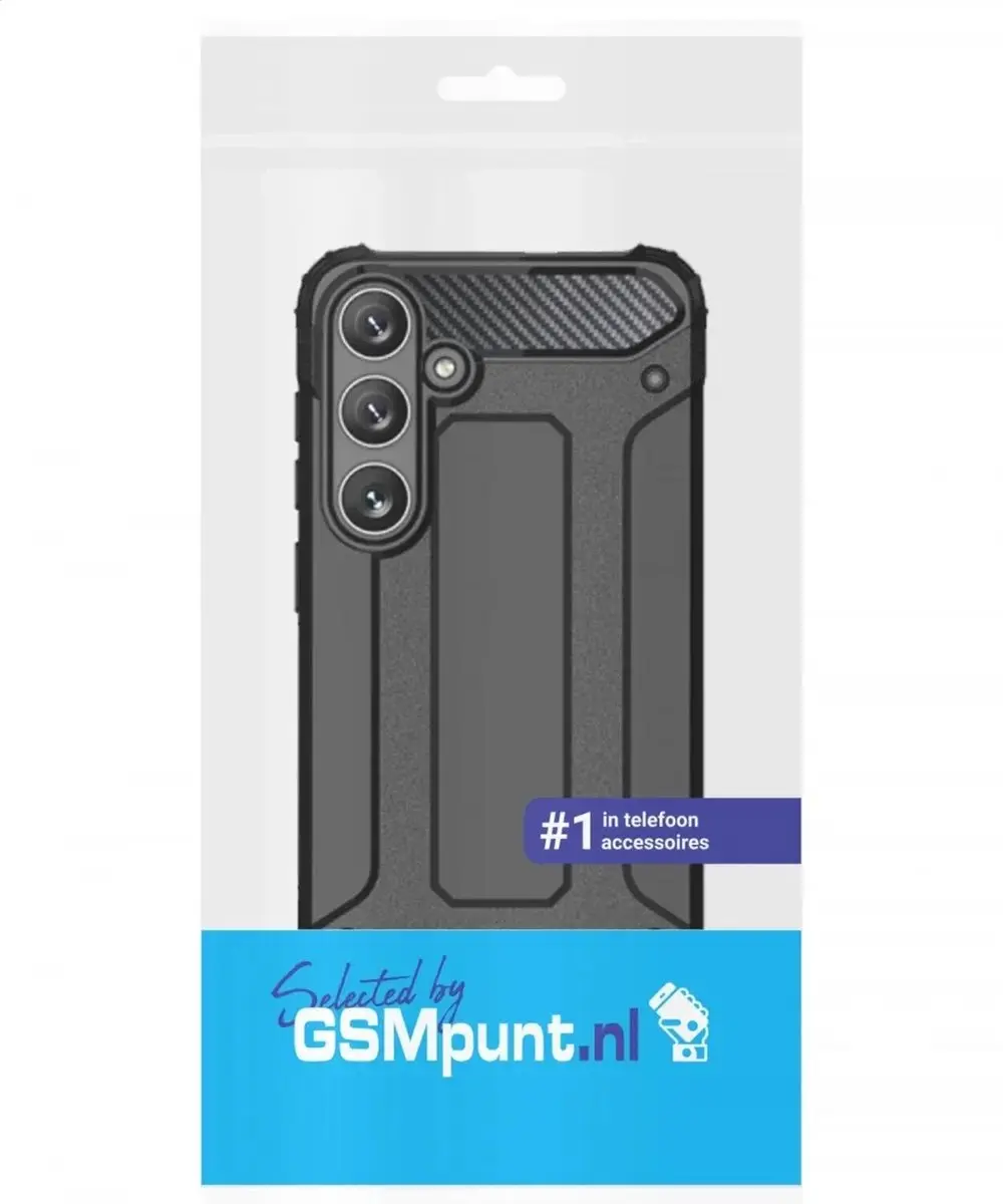 Selected Hoesje Samsung Galaxy A25 Hybride Back Cover - Zwart