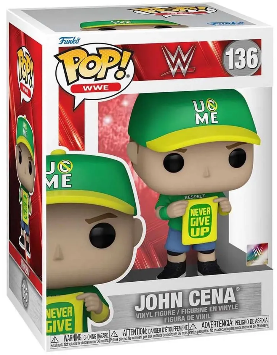 Funko Pop WWE John Cena Never Give Up #72284 - Multi - afbeelding 6 van 6