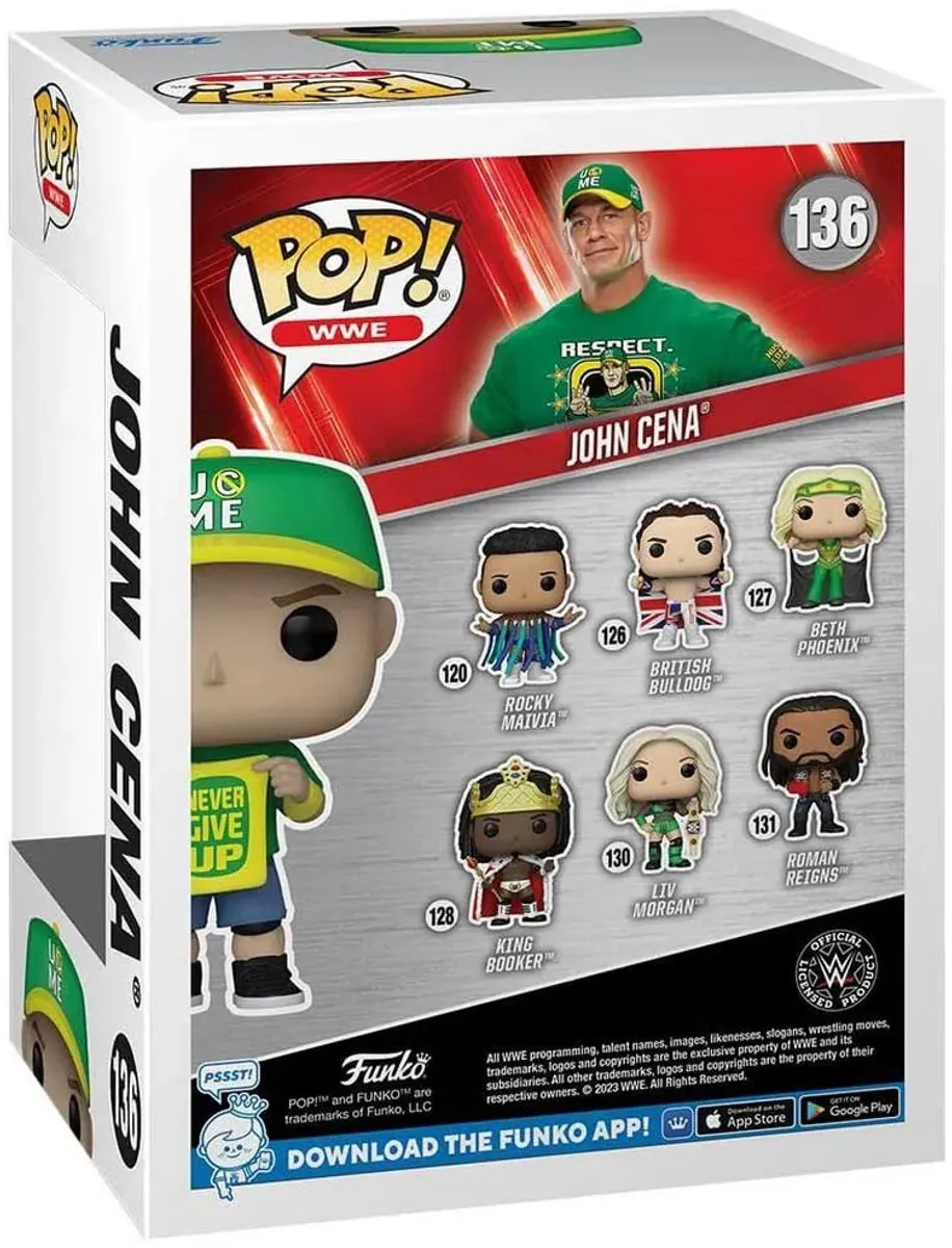 Funko Pop WWE John Cena Never Give Up #72284 - Multi