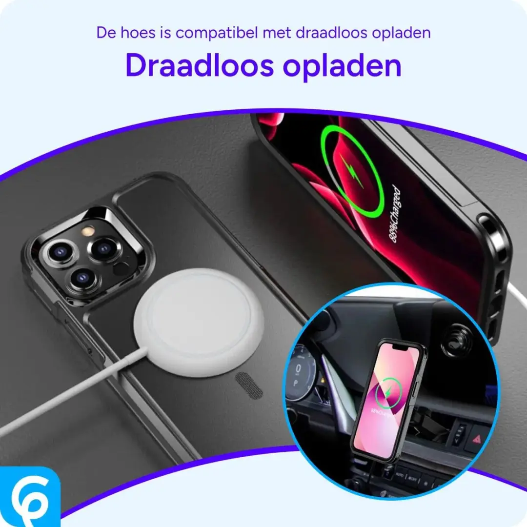 Selected Hoesje iPhone 13 Pro Max MagSafe Dual-Layer Zwart - afbeelding 6 van 6