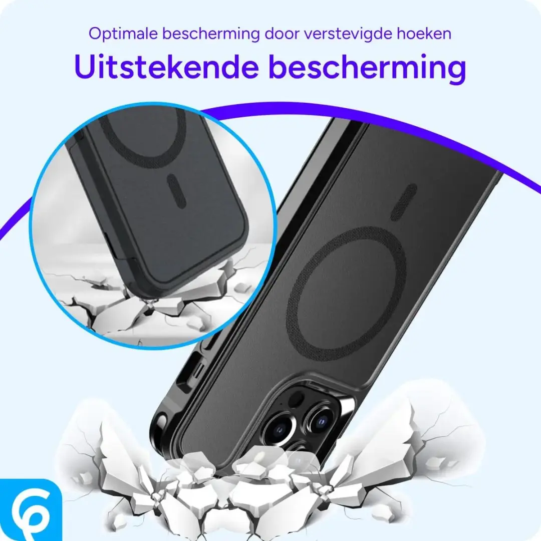 Selected Hoesje iPhone 13 Pro Max MagSafe Dual-Layer Zwart