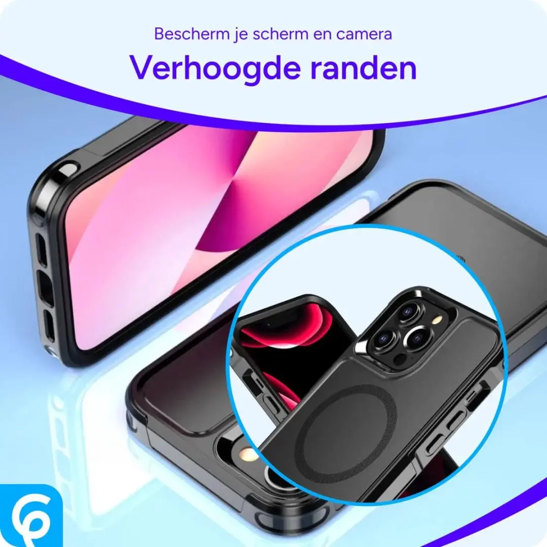 Selected Hoesje iPhone 13 Pro Max MagSafe Dual-Layer Zwart