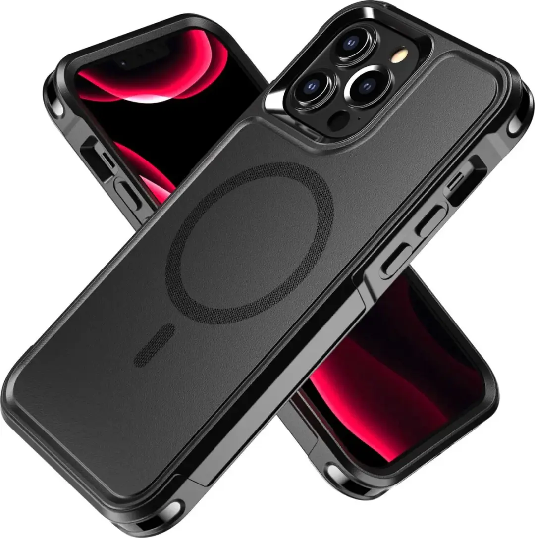 Selected Hoesje iPhone 13 Pro Max MagSafe Dual-Layer Zwart