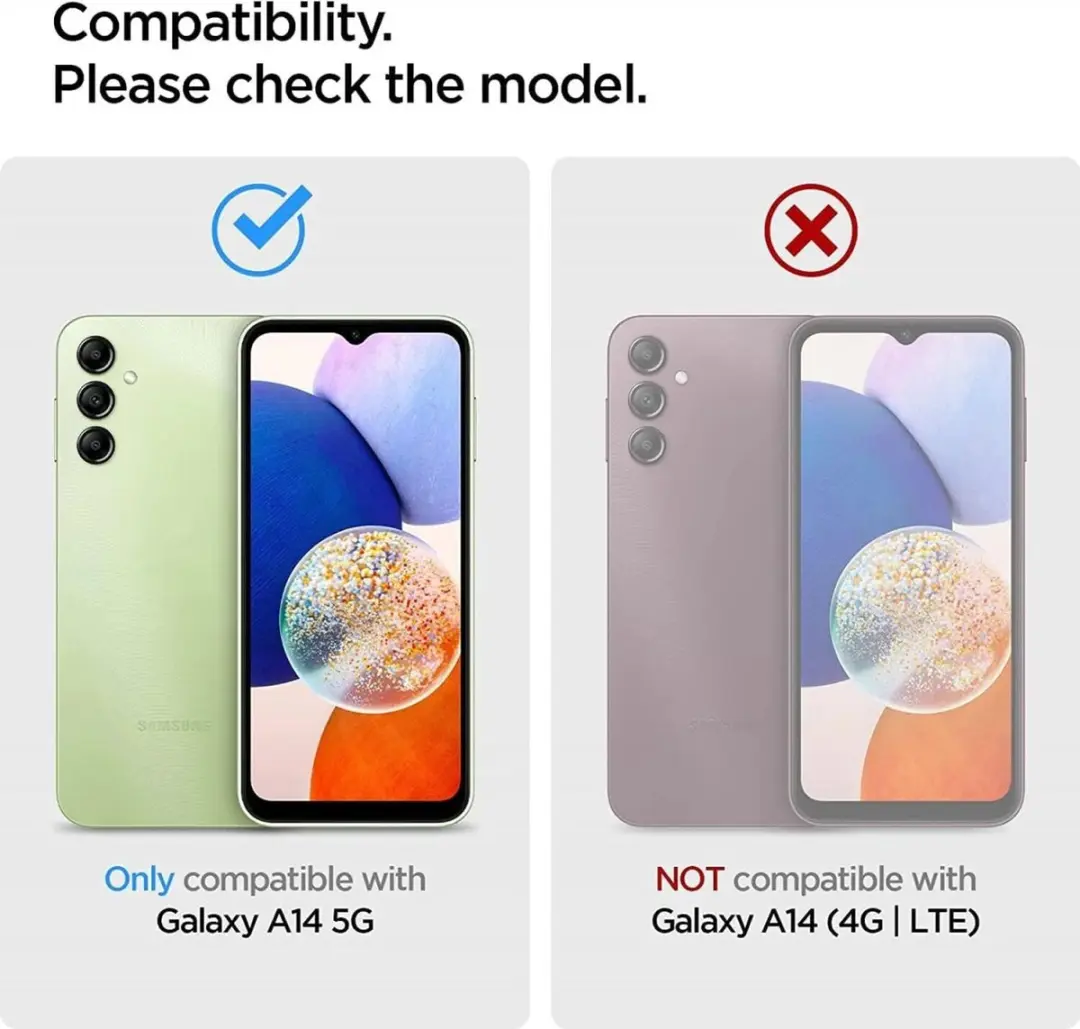 Selected Hoesje Samsung Galaxy A14 - Dun TPU - Lila