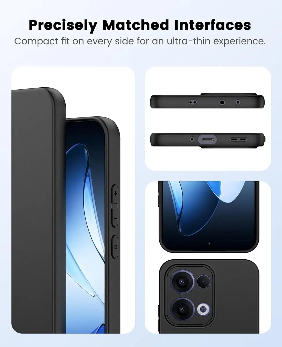 Selected Zwart Dun TPU Hoesje Oppo Reno 13 - afbeelding 6 van 6