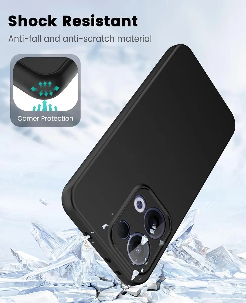 Selected Zwart Dun TPU Hoesje Oppo Reno 13