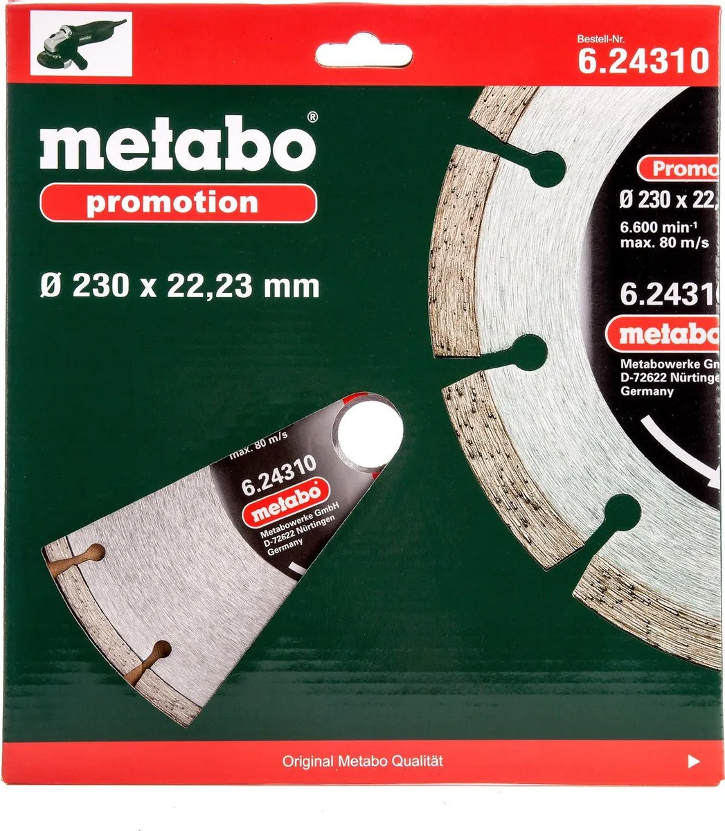 Metabo Diamant-doorslijpschaaf 230mm 624310000 - Beton/Steen