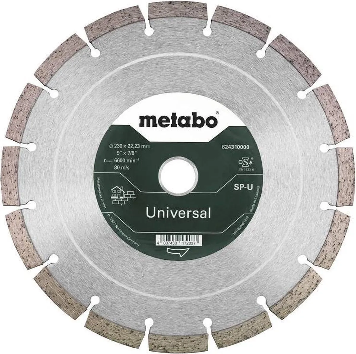Metabo Diamant-doorslijpschaaf 230mm 624310000 - Beton/Steen