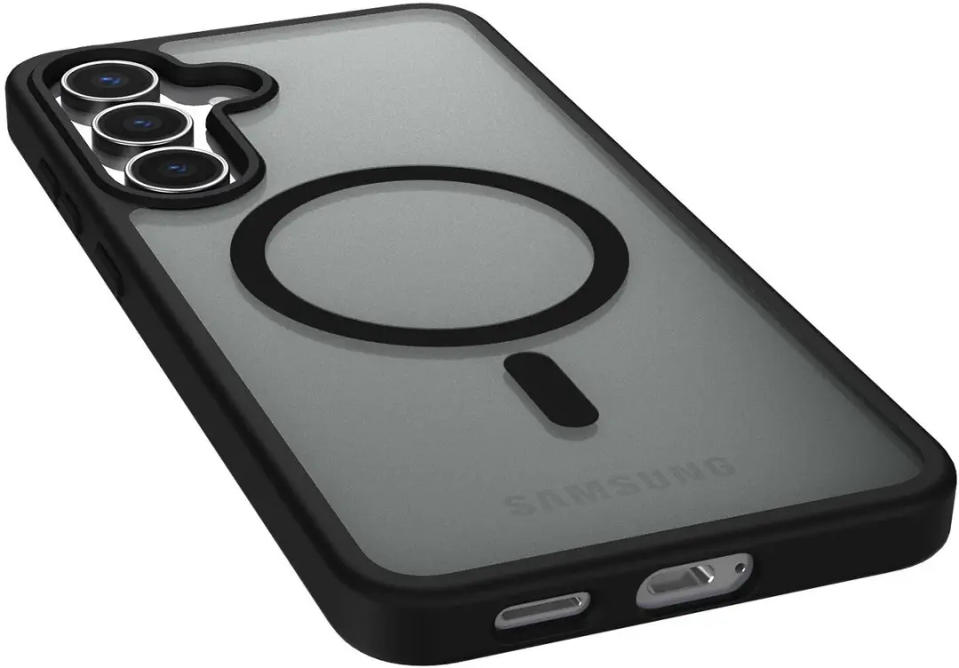 Selected Hoesje Samsung Galaxy S25 FE - Matte Zwart - MagSafe