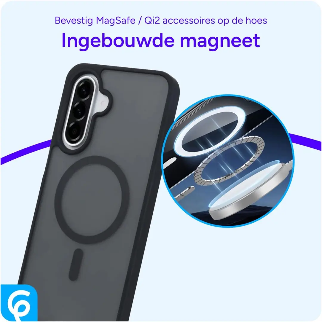 Selected Hoesje Samsung Galaxy A56 MagSafe Matte Zwart