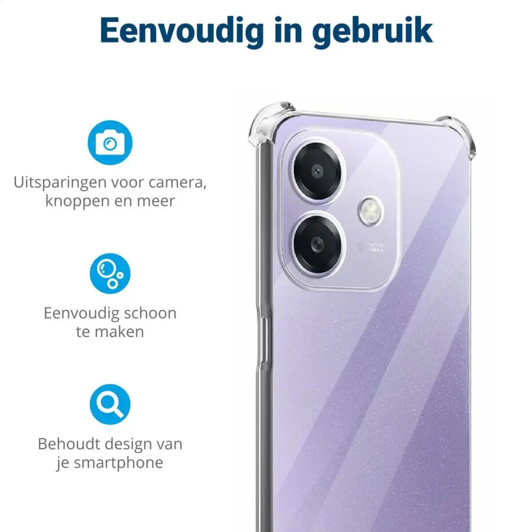 Selected Transparant Hoesje Oppo A60 5G - Schokbestendig TPU