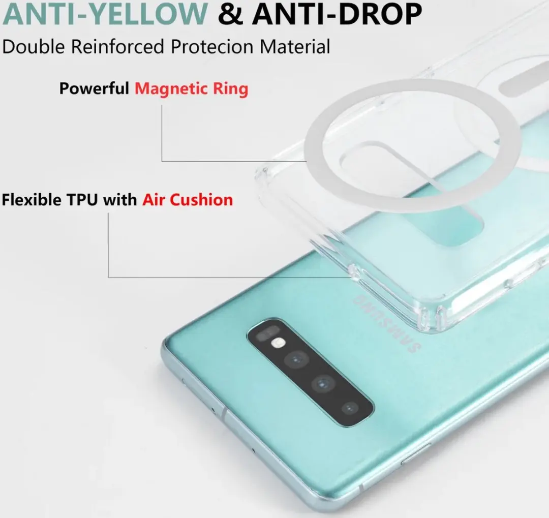 Selected Hoesje Samsung Galaxy S10 MagSafe Transparant - afbeelding 6 van 6