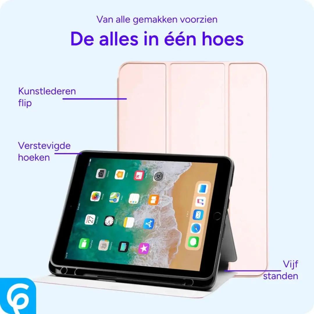 Selected by GSMpunt Apple iPad 9.7 Hoes - Roze