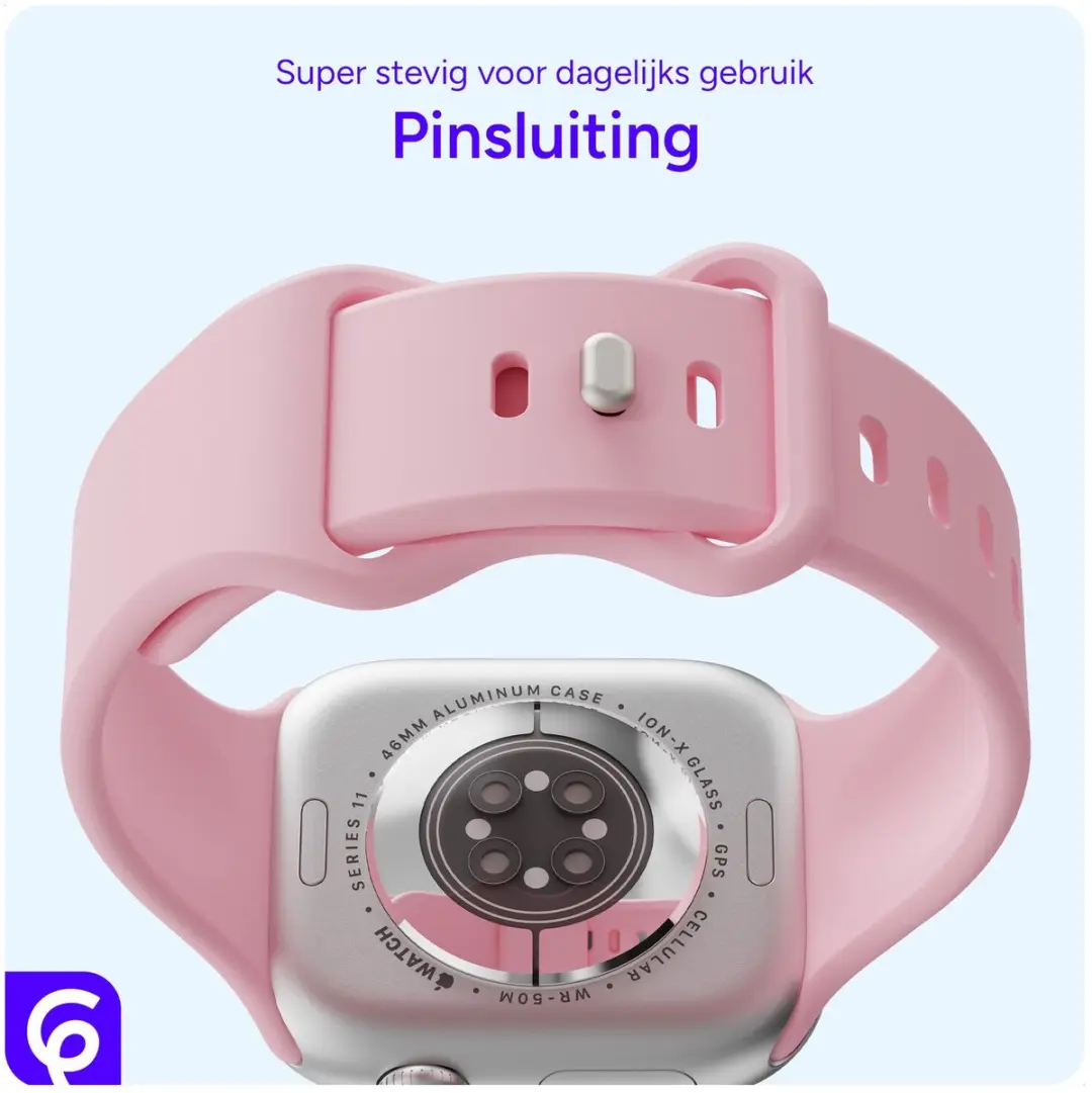 Selected SBG Siliconen Horlogebandje Apple Watch - 38/40/41/42mm Roze