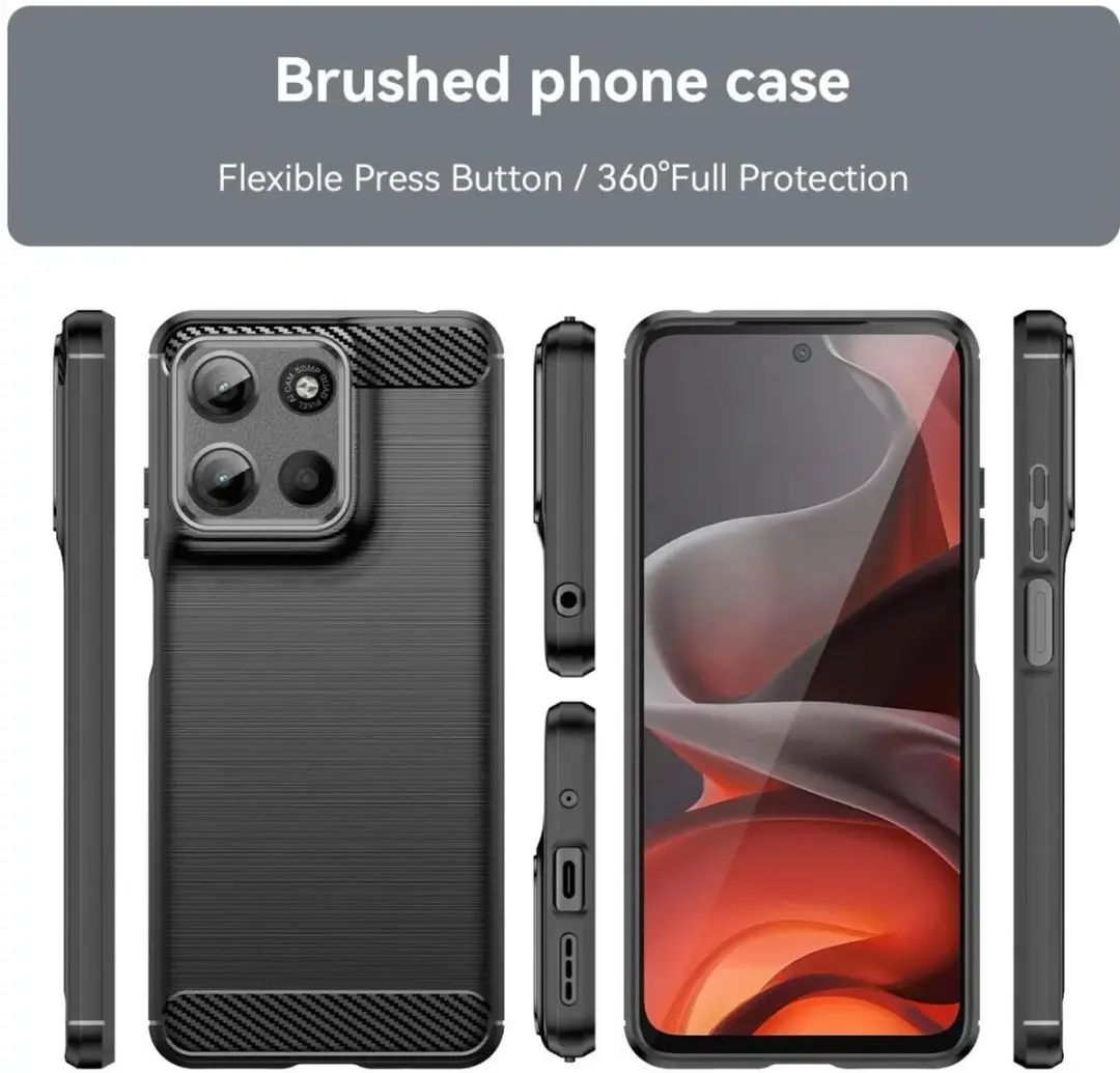 Selected TPU Hoesje Motorola Moto G15/G15 Power - Zwart