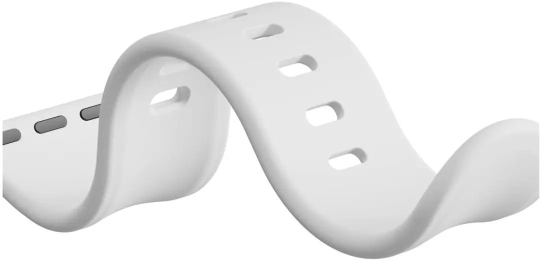 Selected SBG Siliconen Bandje Apple Watch 10 46mm - Wit