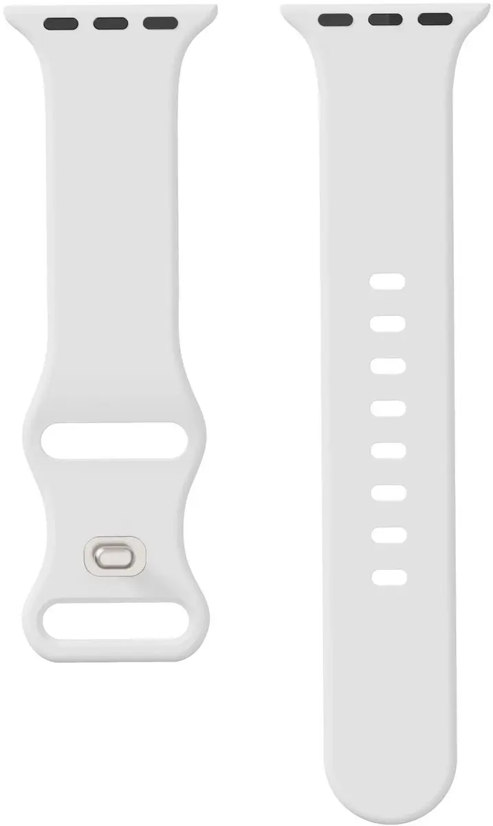 Selected SBG Siliconen Bandje Apple Watch 10 46mm - Wit