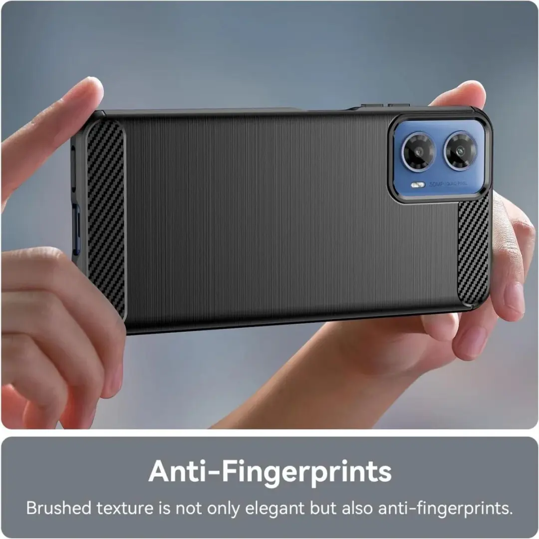 Selected TPU Hoesje Motorola Moto G34 - Zwart