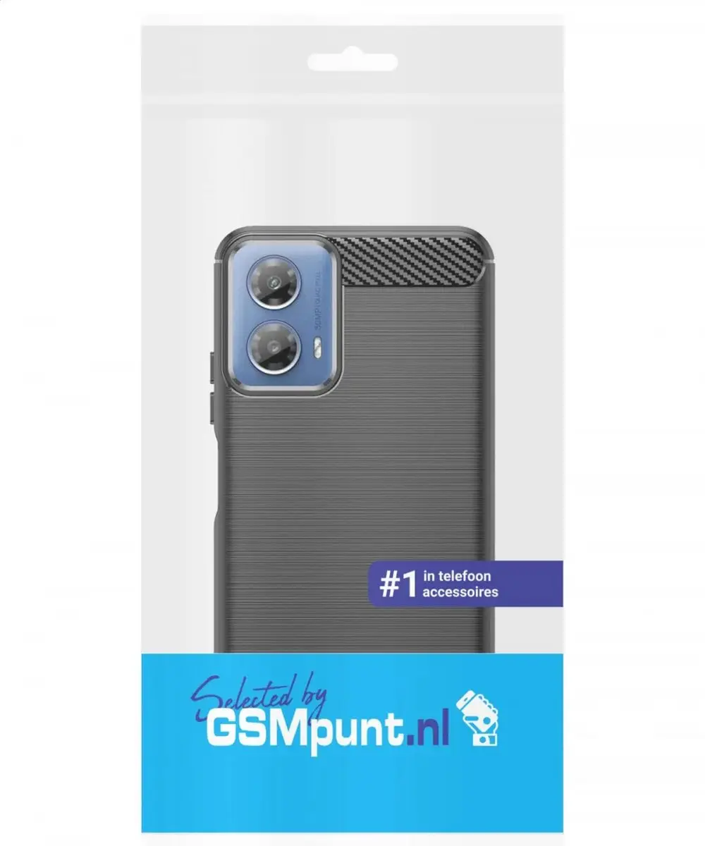 Selected TPU Hoesje Motorola Moto G34 - Zwart