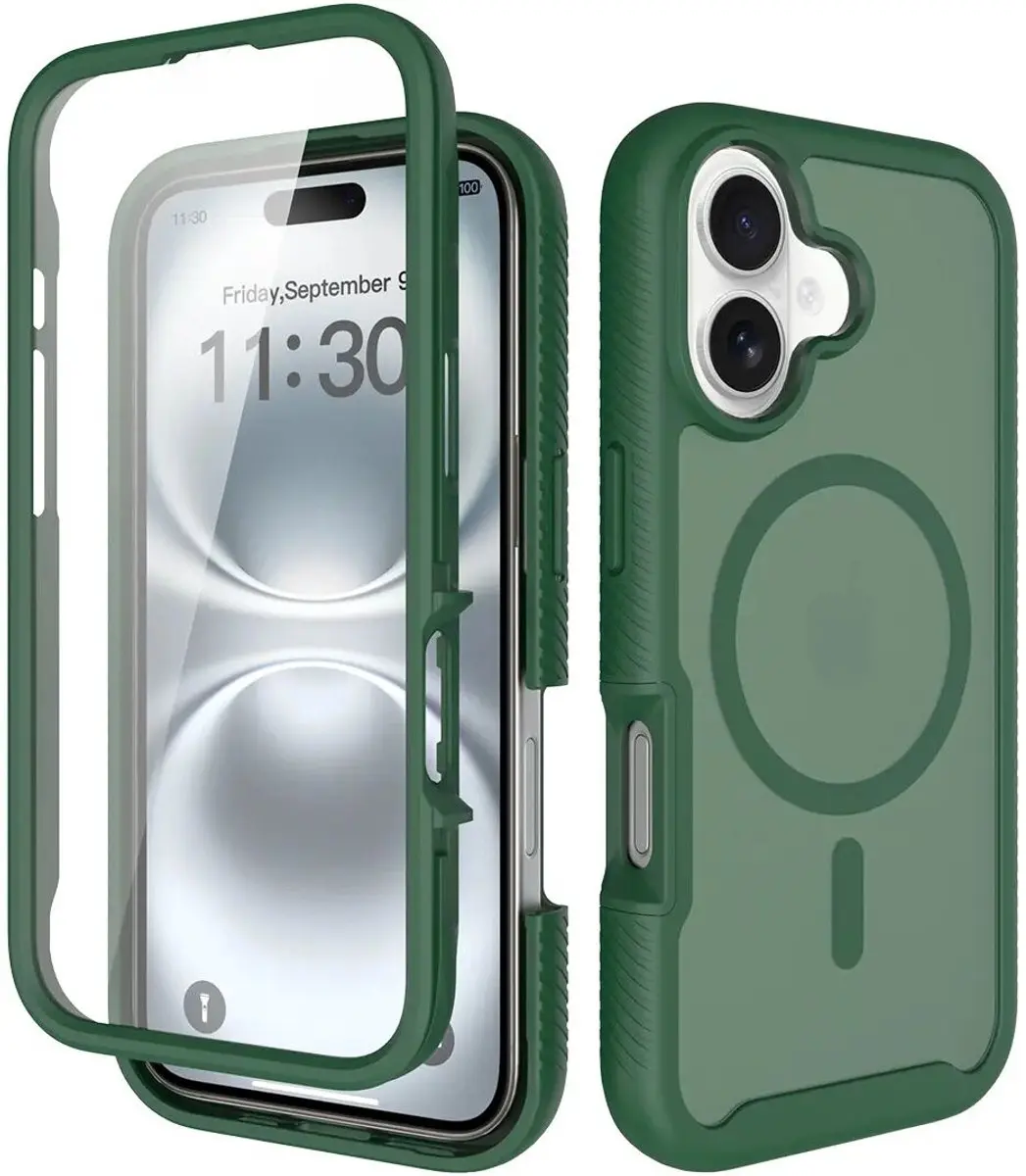 Selected by GSMpunt.nl iPhone 16 Hoesje Matte Groen
