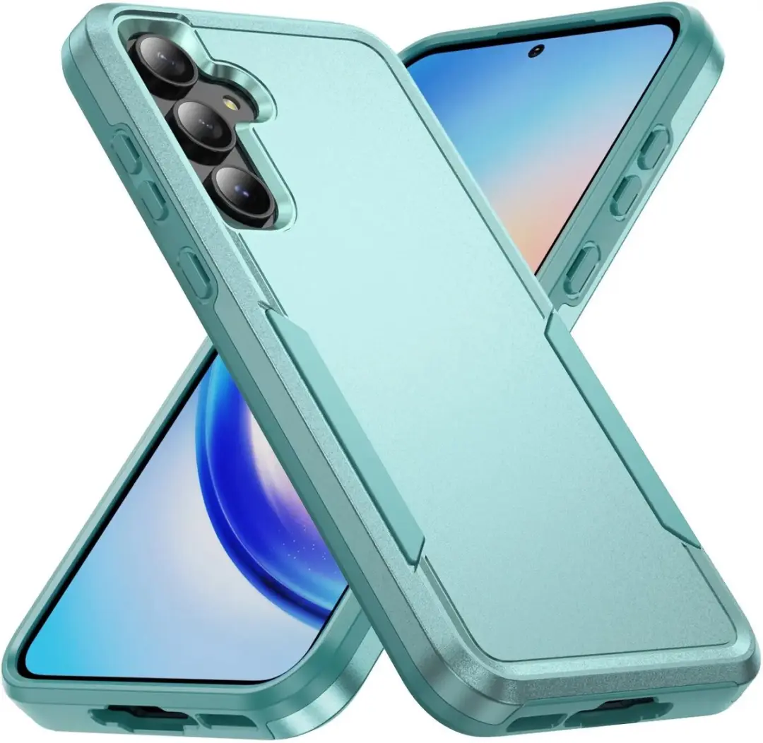 Selected Back Cover Samsung Galaxy A55 Rugged Hoesje - Groen