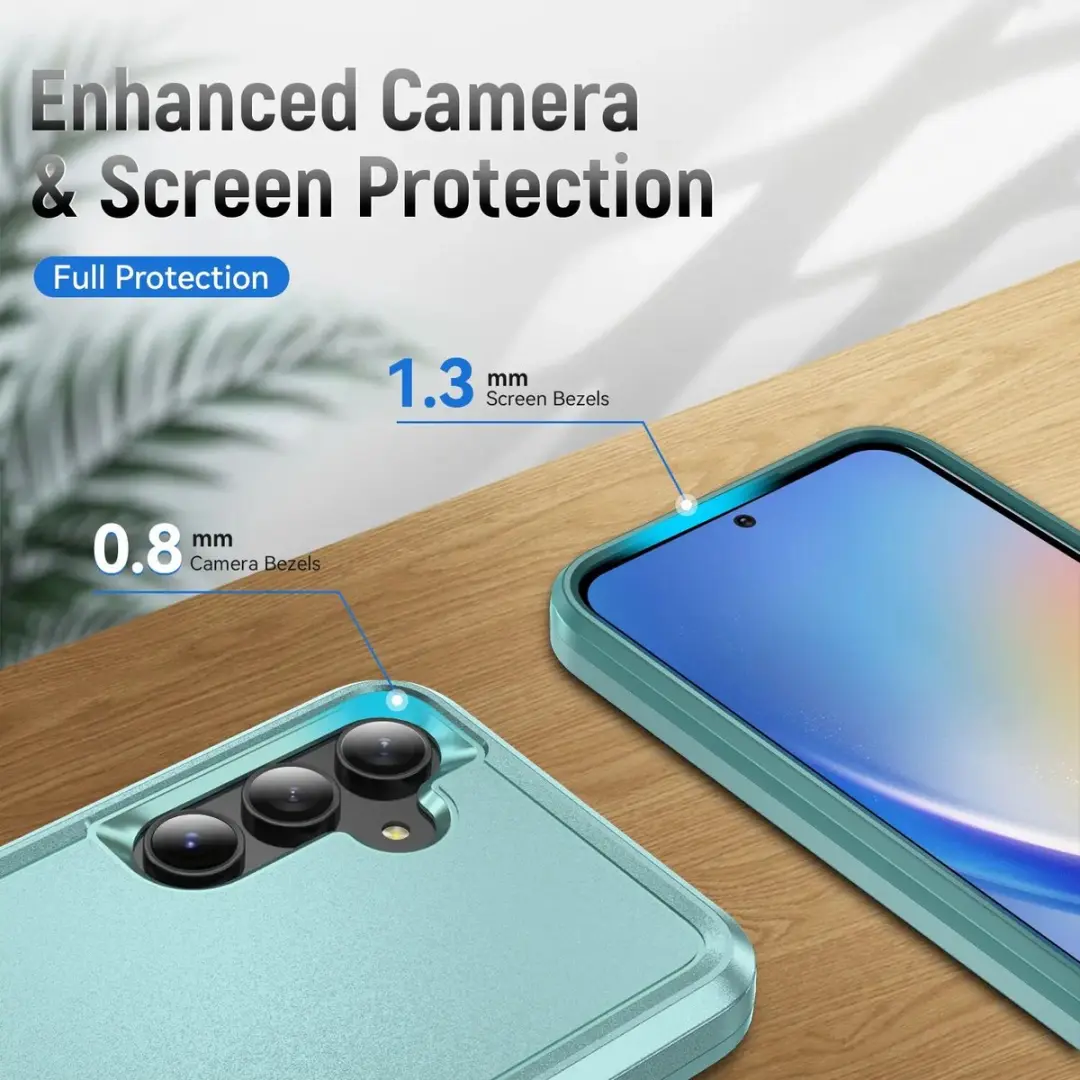 Selected Back Cover Samsung Galaxy A55 Rugged Hoesje - Groen