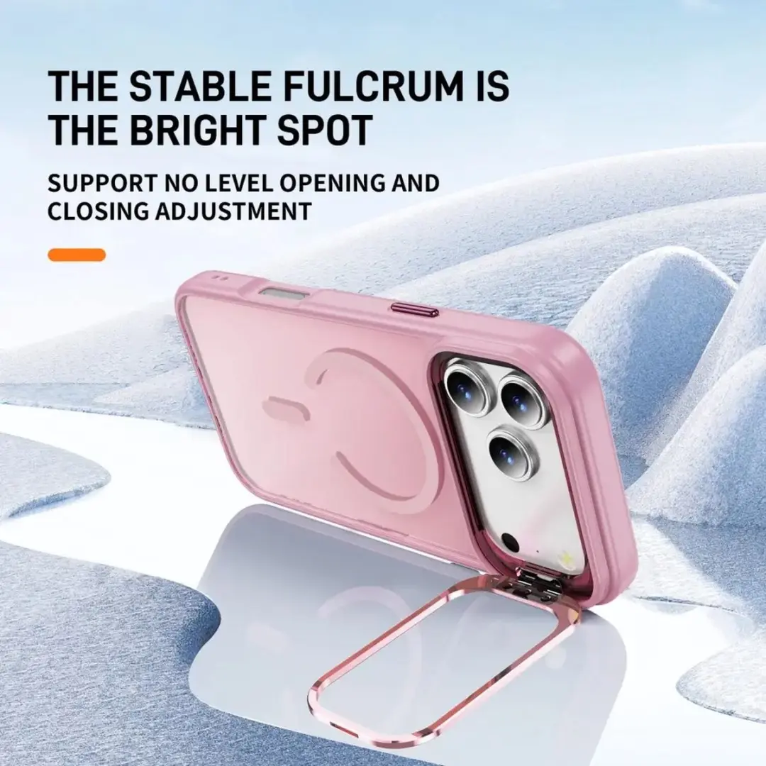 Selected Hoesje iPhone 17 Pro MagSafe Roze - Camera Kickstand