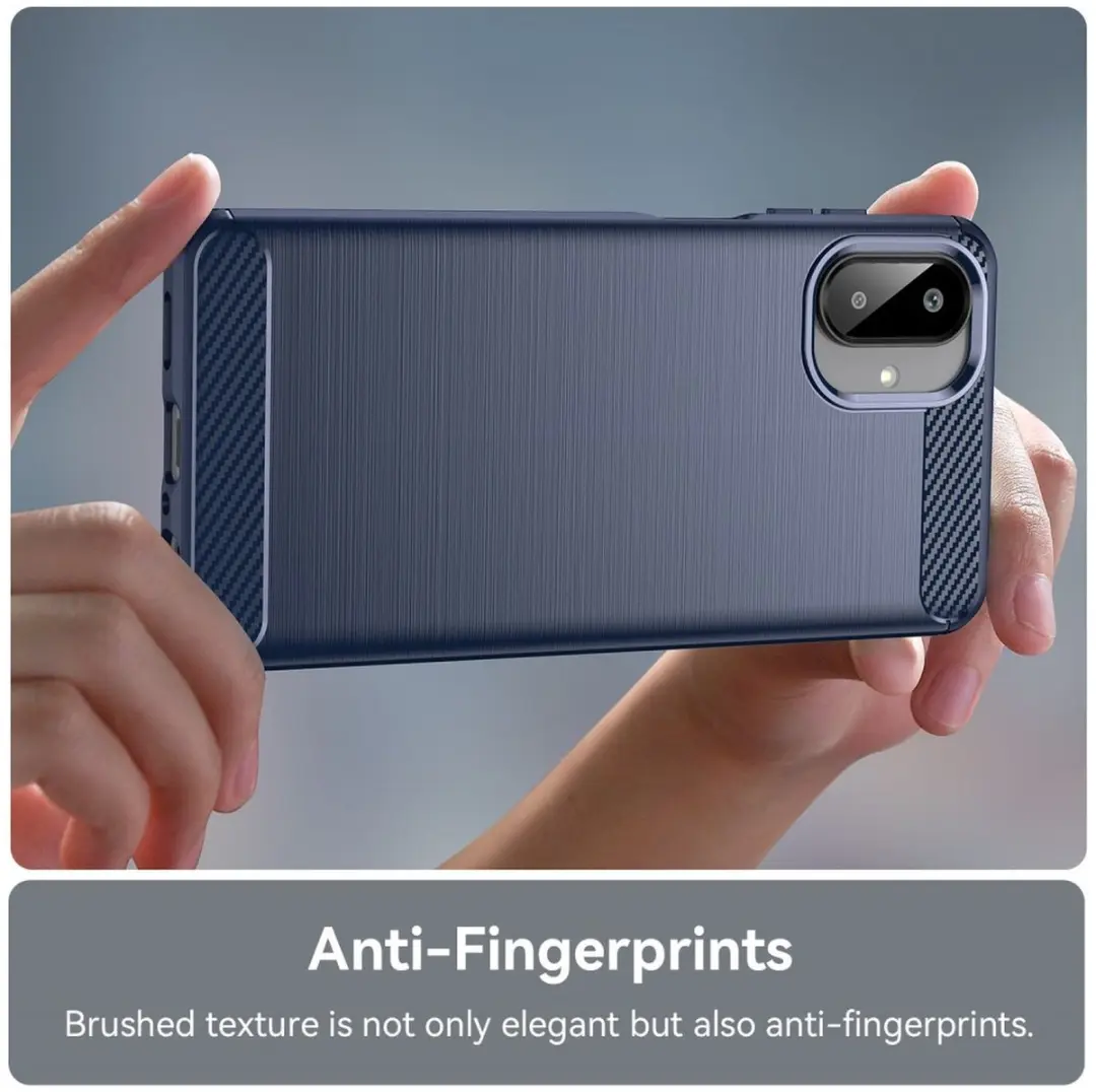 Selected Geborsteld TPU Hoesje Samsung Galaxy A07 - Blauw