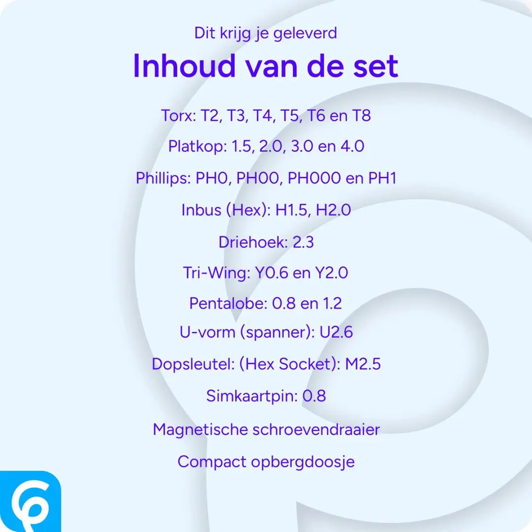 Selected SBG Mobiele Telefoon Reparatieset 25-in-1