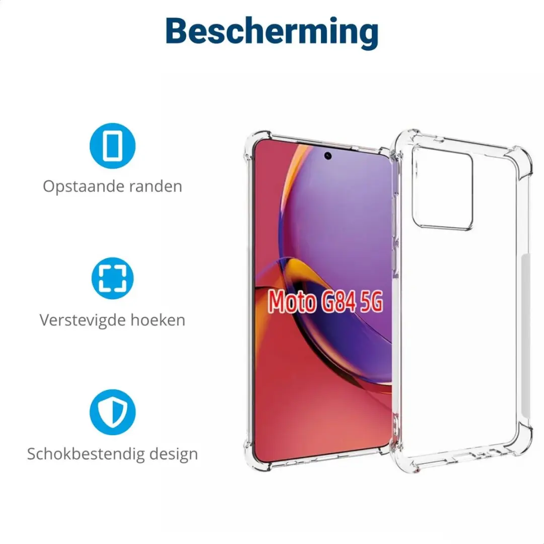 Selected TPU Hoesje Motorola Moto G84 - Transparant