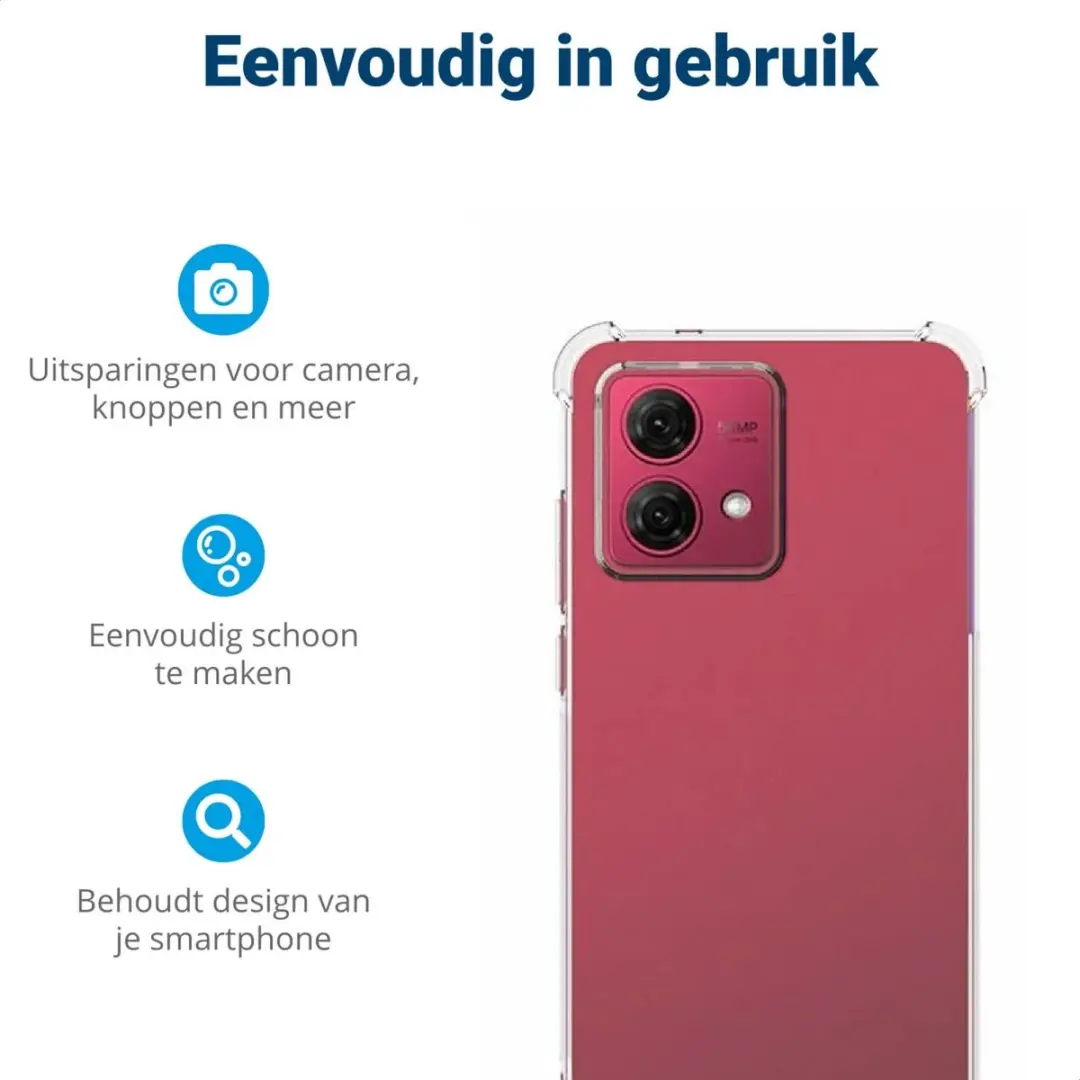 Selected TPU Hoesje Motorola Moto G84 - Transparant