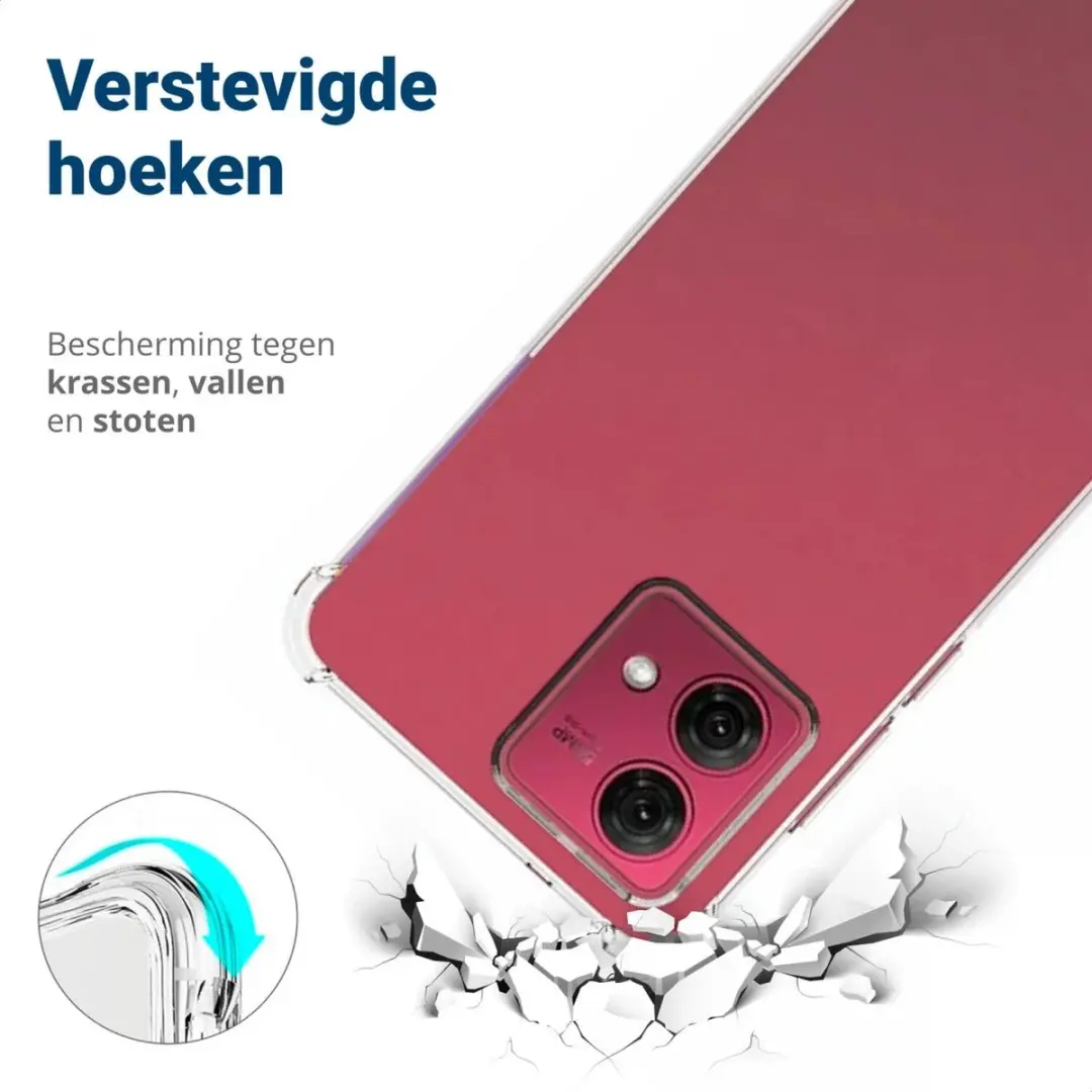 Selected TPU Hoesje Motorola Moto G84 - Transparant - afbeelding 6 van 6