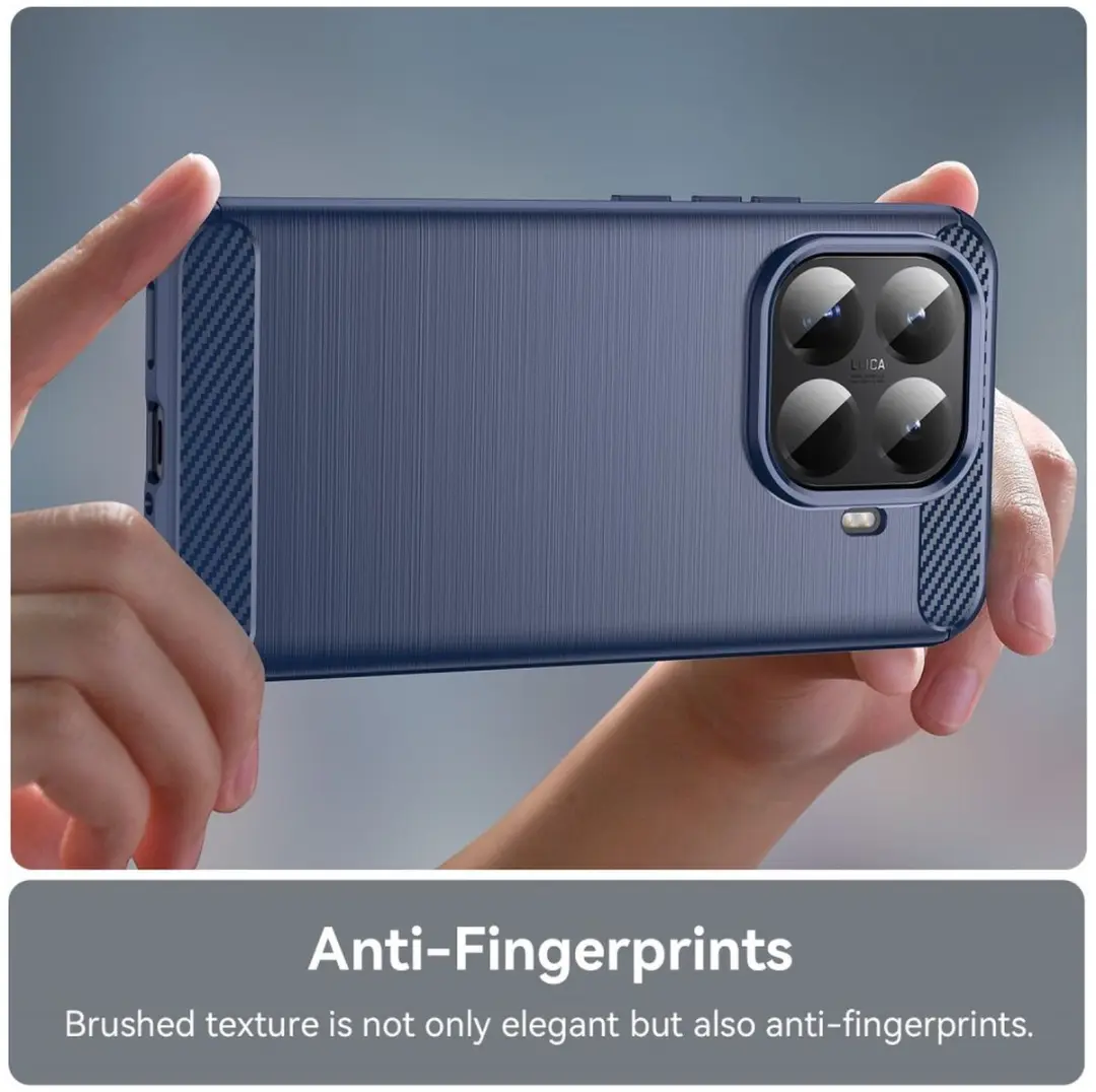 Selected Geborsteld TPU Hoesje Xiaomi 15T Pro - Blauw