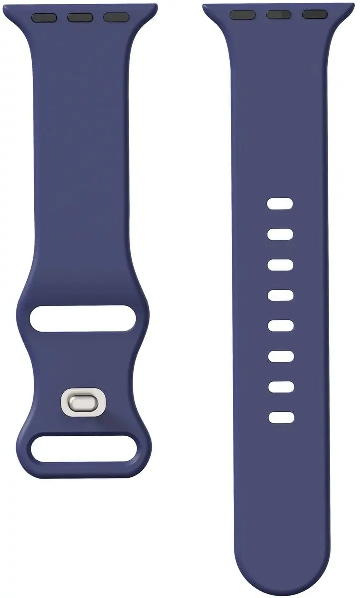 Selected Siliconen Bandje Apple Watch 6 44mm - Midnight Blue