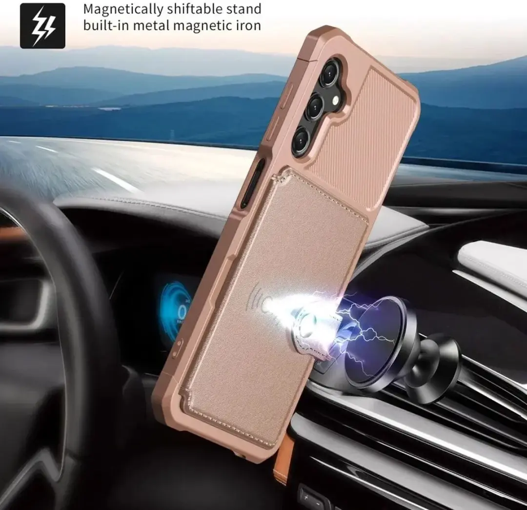Selected Portemonnee Hoesje Samsung Galaxy A25 - Roze - 4 Pasjes