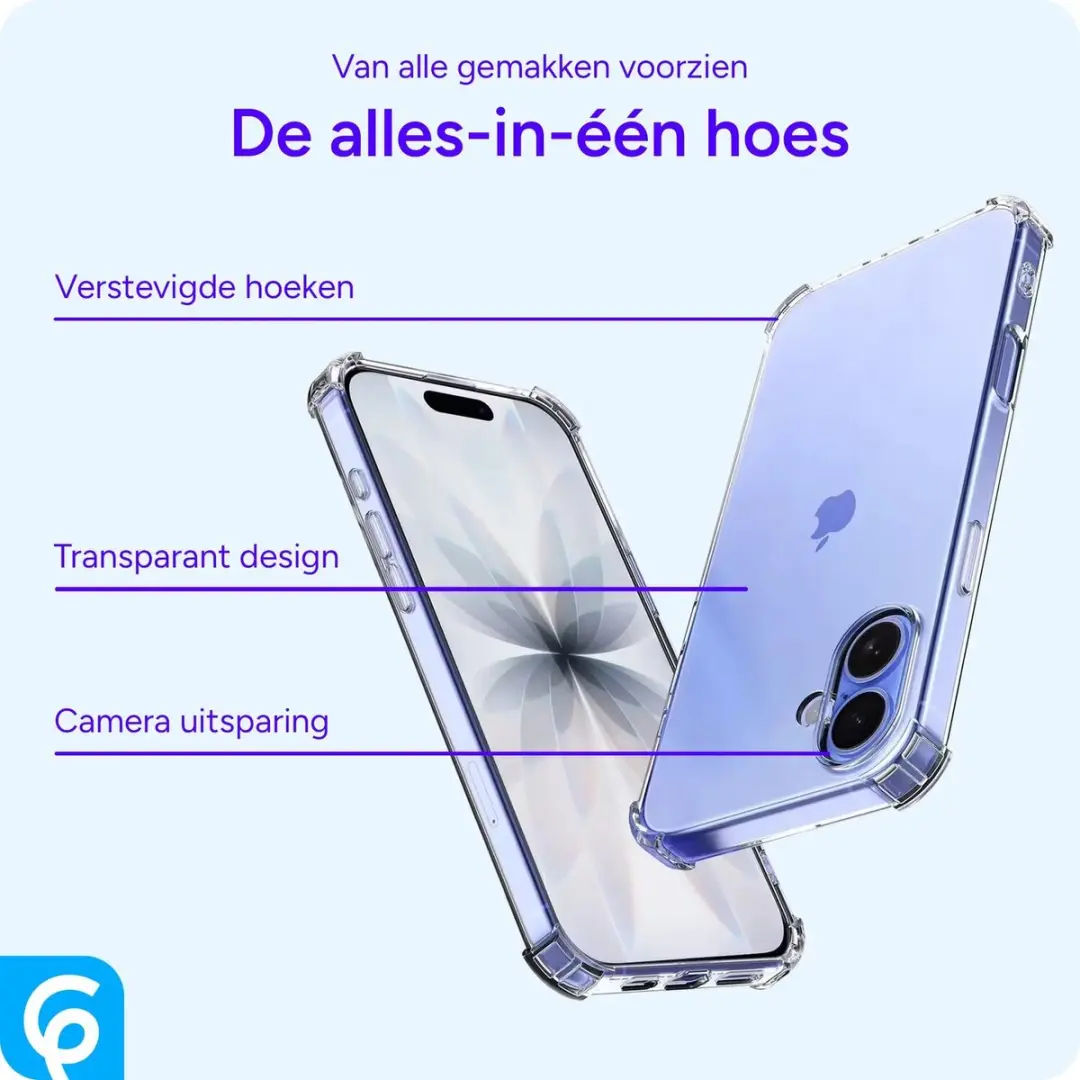 Selected Transparant Hoesje iPhone 16 - Schokbestendig